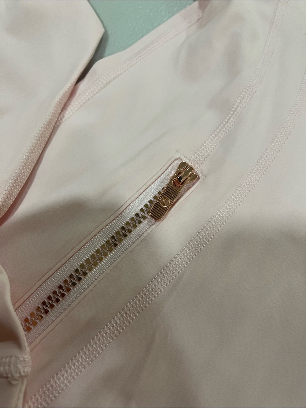 Lululemon Define Jacket & Leggings Set Light Pink Gold Zip Size 4 - Picture 4 of 8